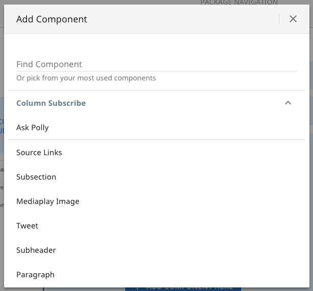 add component