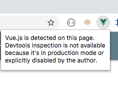 Vue Production Mode Warning